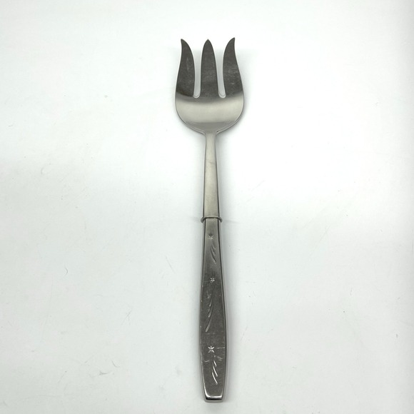 International Silver Other - Vintage 1950s International Stainless TONIGHT Shooting Stars Pattern Salad Fork